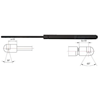 Imagen de METZGER 2110492 Amortiguador de maletero 595 581 para vehículos con parabrisas posterior fijo Atrás izquierda, derecha
