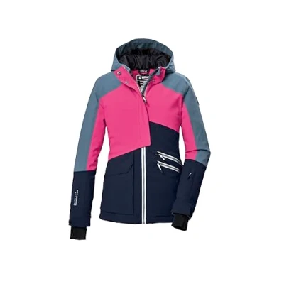 Imagen de killtec Niñas Chaqueta de esquí/chaqueta funcional con capucha y protección contra la nieve KSW 405 GRLS SKI JCKT, dunkelnavy, 152, 42092 000