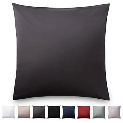 Imagen de Blumtal Funda de Almohada Mako Satín 100% algodón, Super Suave, Blanco, 40 x 40cm