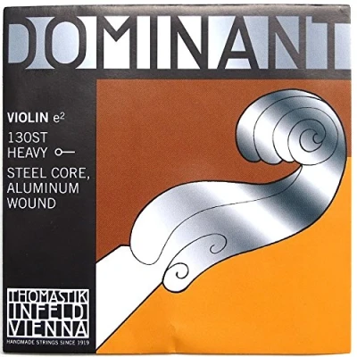 Imagen de Thomastik cuerda suelta para 4/4 violín dominant mi núcleo de acero, entorchado aluminio, fuerte, bola.