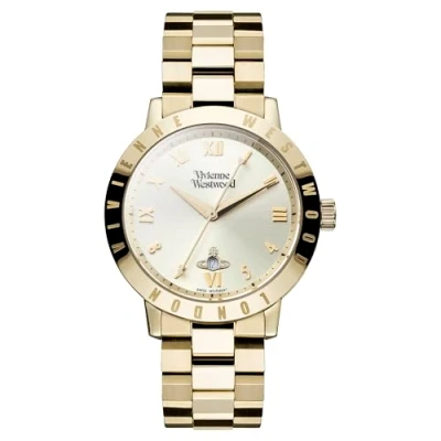 Imagen de Vivienne Westwood Reloj de Cuarzo para Mujer Dorado con Esfera analógica y Correa Dorada Acero Inoxidable VV152GDGD Bloomsbury