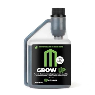 Imagen de UP NUTRIENTS Bio Fertilizante GROW Crecimiento de Plantas y Cultivos 500ml Abono Estimulador 100% Orgánico Más Vitalidad Salud en Calidad Cosechas Vigorosas