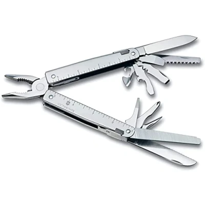 Imagen de Victorinox, Swiss Tool, Multiherramienta de Bolsillo Suiza, Multifunción, 26 Funciones, Alicate multiuso punta fina, Bloqueable