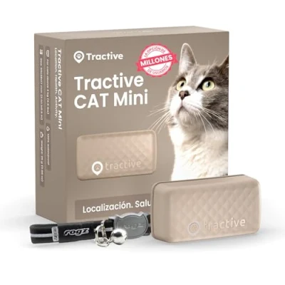 Imagen de Tractive Collar Gato GPS Mini N.º 1 del Mercado Localización en Tiempo Real Historial de ubicaciones Avisos Salud Monitor Actividad Incluido