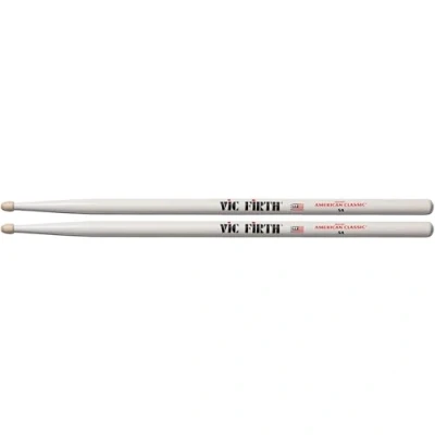 Imagen de Vic FIrth Baquetas de la serie American Classic® 5AW Madera nogal Punta color blanca