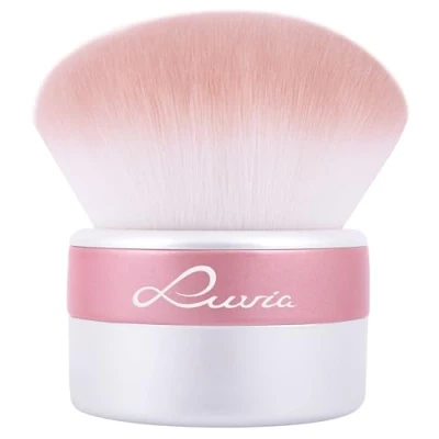 Imagen de brocha Kabuki XXL Luvia, de maquillaje en polvo, para el rostro, bronceador, colorete, contorno, iluminador, cosmética vegana // Brush Candy