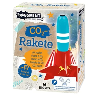 Imagen de moses 30342 PhänoMINT CO2 Kit de experimentos para pequeños científicos Cohetes, Cohete plástico niños a Partir 8 años