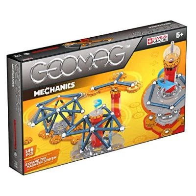 Imagen de GEOMAG MECHANICS Magnétic Motion 146 Piezas Juego de Construcción Engranajes Magnéticos para Niños Desde 7 Años Movimiento y Mecánica Innovadores Bloques Fabricación Suiza STEM