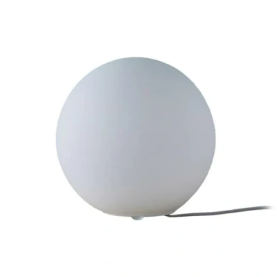 Imagen de Lámpara de mesa Lindby Marike, blanca, cristal, globo, Ø 25 cm, E27