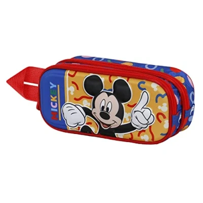 Imagen de Karactermania Mickey Mouse OH BOY 3D Double Estuche escolar para niños, Talla: One Size, Rojo