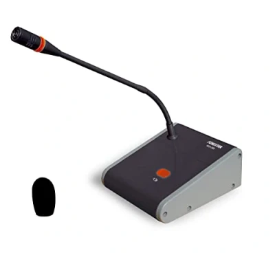 Imagen de FONESTAR MCH 205 Micrófono de Condensador sobremesa con Tonos Musicales Aviso y preamplificador
