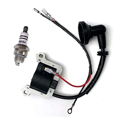 Imagen de Bobina de encendido con bujía para Fuxtec Timbertech Rotfuchs Tarus Mc Dillen BC52 BC520 KS5200 KS5800 RS5200 RS5800 Desbrozadora 3PS 52 ccm