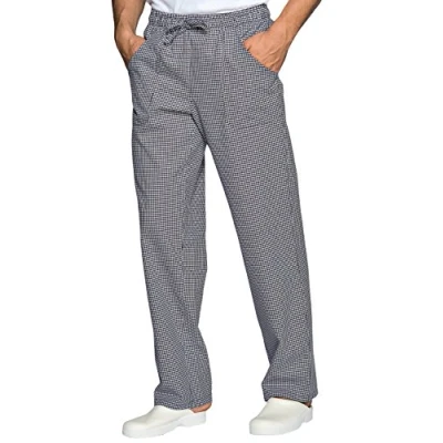 Imagen de Isacco XL Pantalón de pata gallo, color blanco y negro