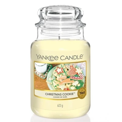 Imagen de Yankee Candle Vela en un Vaso Doze, Dulces de Navidad, Blanco, Frasco Grande