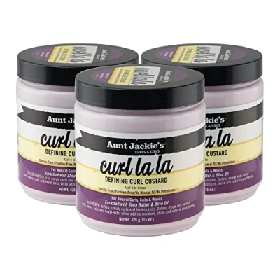 Imagen de Aunt Jackie&#039;s Curl La Defining Custard 15oz Jar by (Pack of 3)
