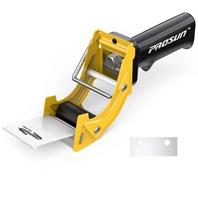 Imagen de Prosun Dispensadores de Cinta Adhesiva con Mango Ergonómico, 50mm Dispensador para Fácil Utilización en Trabajos Empaquetado,Amarillo