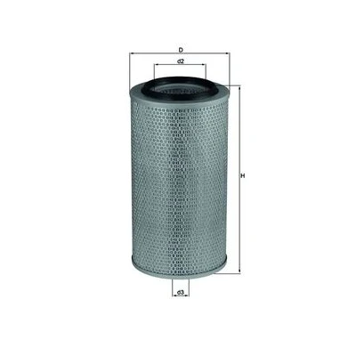 Imagen de MAHLE ORIGINAL LX 265 Filtro de aire 377,0 198,2 Cartucho filtrante MERCEDES BENZ: ACTROS MP4, ATEGO 2, AROCS, MAN: TGX, TGA, F 2000, SCANIA: P,G,R