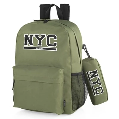 Imagen de Skpat NYC SET Mochila de senderismo para niños, Talla: One Size, Kaki