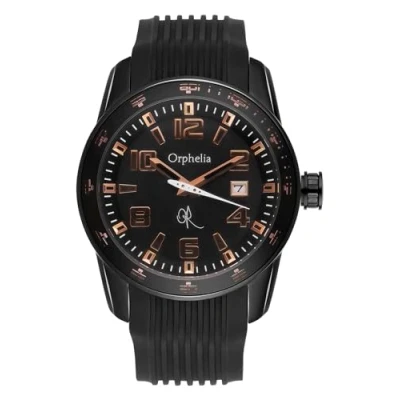 Imagen de Orphelia 132 6704 44 Reloj analógico de Cuarzo para Hombre con Correa Caucho, Color Negro
