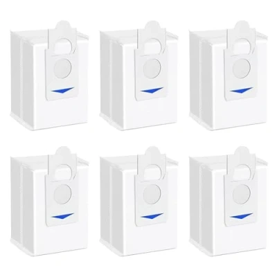 Imagen de 6 bolsas de polvo para ECOVACS DEEBOT X2/X2 Omni/X2 Pro/X5 Omni/DEX86 robot aspirador, piezas repuesto estación vacío automático DDB030025