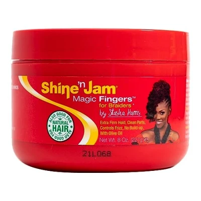 Imagen de Shine N Jam Magic Fingers For Braiders Extra Firm Hold 8 oz