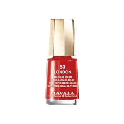 Imagen de MAVALA Mini Colors London 53 5 ml, Esmalte de Uñas Pequeño, Color Rojo, Minimiza la Evaporación, Formulados con Ingredientes Seleccionados, Práctico para Llevar