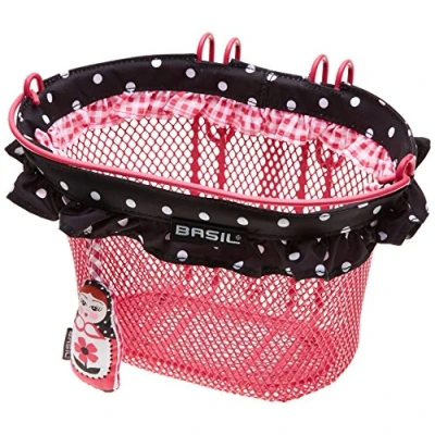 Imagen de 291090 cesto Infantil de Malla Acero con muñeca Jasmin baboushka (28x20x18 cm)