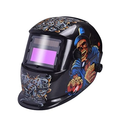 Imagen de nuzamas funciona con energía solar auto oscurecimiento soldadura casco máscara de cara protección para Arc Tig Mig Molienda corte por plasma pantalla