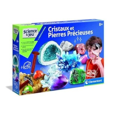 Imagen de Clementoni Ciencia y Juego Cristales Piedras Preciosas Científico Laboratorio Experimentos Sustancias Químicas Para Niños a partir de 8 años, [El embalaje puede variar]