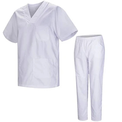 Imagen de MISEMIYA Uniforme Sanitario Unisex Uniformes Sanitarios MÉDICOS con Pantalon Blanco 817 8312 M,