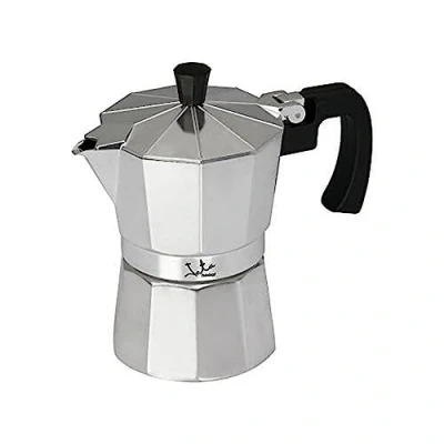 Imagen de Jata CCA3 Cafetera Italiana de Aluminio, Capacidad 3 Tazas, Apta para Todo Tipo Cocinas Salvo inducción