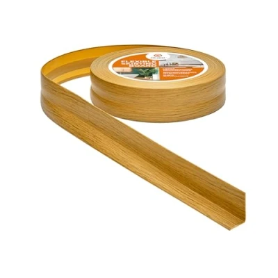 Imagen de Rodapiés Flexible Autoadhesivo Rodapié Plegable para Cocina Baño Cinta de sellado Perfil PVC Estanco Decorativo 32 mm x 23 15 Metros Roble