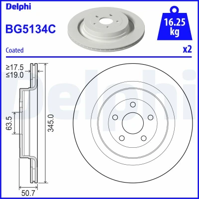 Imagen de Disco de freno DELPHI BG5134C