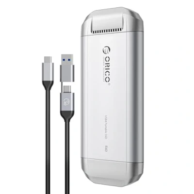 Imagen de ORICO 3700MB/s External SSD 1TB, Compatible con Thunderbolt 4/3, USB4.0 para 40Gbps, Portable Solid State Drive 2 en 1 USB C Cable, Smartphone, Tablets, PC &amp; Mac, PSSD R40