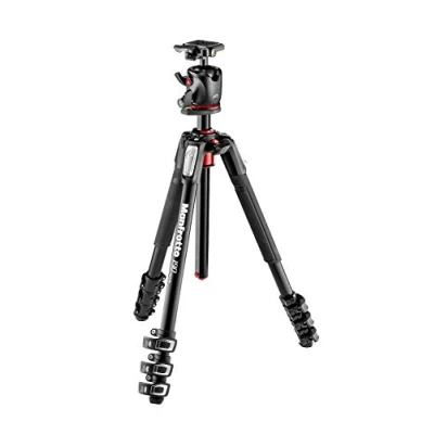 Imagen de Manfrotto 190 Xpro Kit trípode con rótula de Bola, 4 Secciones (Aluminio)