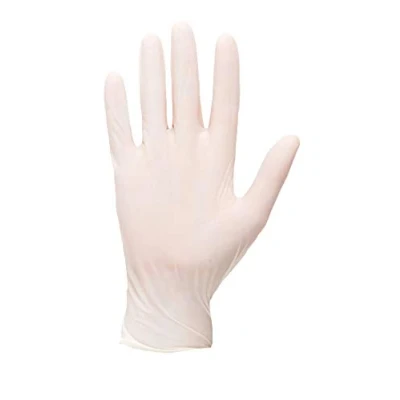 Imagen de Portwest Guantes Desechables De Látex, Con Polvo, Tamaño: L, Color: Blanco, A910WHRL