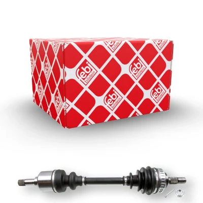 Imagen de FEBI BILSTEIN 182589 Árbol de transmisión Eje delantero, izquierda con pasador aletas tuerca CITROËN: Berlingo / First I