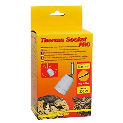 Imagen de Lucky Reptile HTSP 5 Thermo Socket Pro, Porzellanfassung mit Gelenk, montierte Terrarienleuchte, 1 Stück (1er Pack)