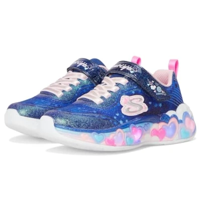 Imagen de Skechers Tenis Eternal Heart Lights para niña, Link Pink/Multi, 2.5 Little Kid