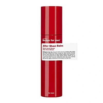 Imagen de RECIPE FOR MEN Bálsamo para después del afeitado, fórmula no grasa, combate las rojeces y la irritación, cuidado hidratante ligero, acabado mate instantáneo, made in Sweden, 100 ml