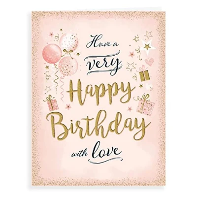 Imagen de Piccadilly Greetings Tarjeta de Felicitacion Cumpleaños Moderna para Mujer, 8 x 6 pulgadas