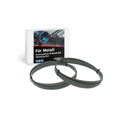 Imagen de SMI 2er SET Cinta de sierra Bi Metal M42 Dimensiones 1140 x 13 0,65 mm 10/14 compatible con Güde MBS 105 V, Scheppach 1200, Parkside PMB 1100 B2, Einhell TE MB 18/127