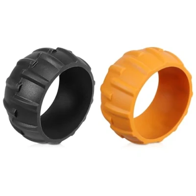 Imagen de Protector de Rueda para Worx Landroid Tiene una Potente Función Ajuste Perfil y es Compatible con Los Modelos Ruedas M500, M500 plus, M700, M700 Plus S300 Negro/Naranja