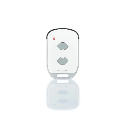 Imagen de Marantec 101115 Emisor Manual, pequeño mando a Distancia de 2 canales, abridor Puertas Garaje, Blanco