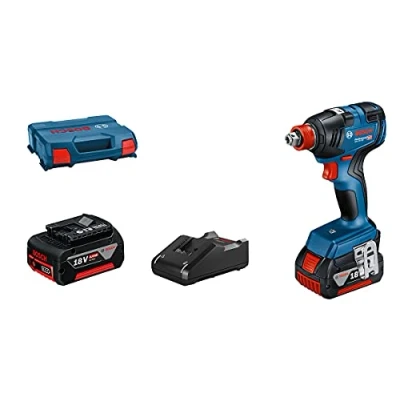 Imagen de Bosch Professional 18V System GDX 200 Llave de impacto a batería (Brushless, Nm, tornillos Ø M6 M16, 2 baterías 4.0 Ah, en maletín)