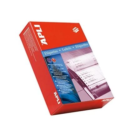 Imagen de APLI 5 Etiquetas en continuo 88,9 x 48,7 mm 1 500 hojas