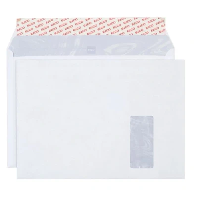 Imagen de Elco 64589 Caja de 250 sobres con ventana (C4), color blanco
