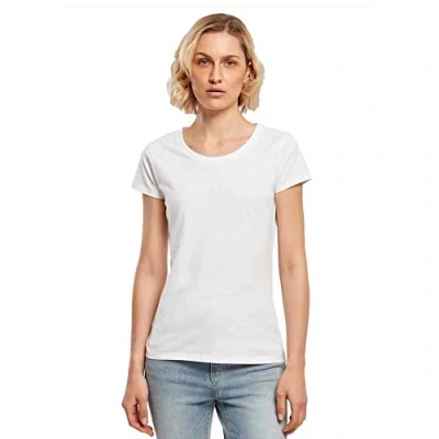 Imagen de Build Your Brand Camiseta básica para Mujer, Blanco, S