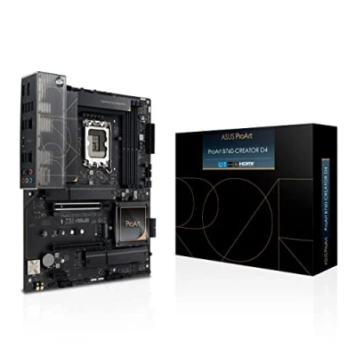 Imagen de ASUS PROART B760 CREATOR D4 Placa Base (zócalo Intel LGA1700 (ATX, PCIe 5.0, Memoria DDR4, 3 x M.2, USB 3.2 Gen2 2, para creador de Contenido)