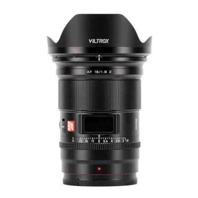 Imagen de VILTROX AF 16mm F1.8 Full Frame Lens for Nikon Z Mount, Auto Focus F/1.8 Wide Angle Mount Z7 Z7ii Z8 Z8ii Z9 Zf
